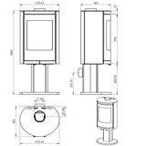 MI Ovale 5kw pedestal