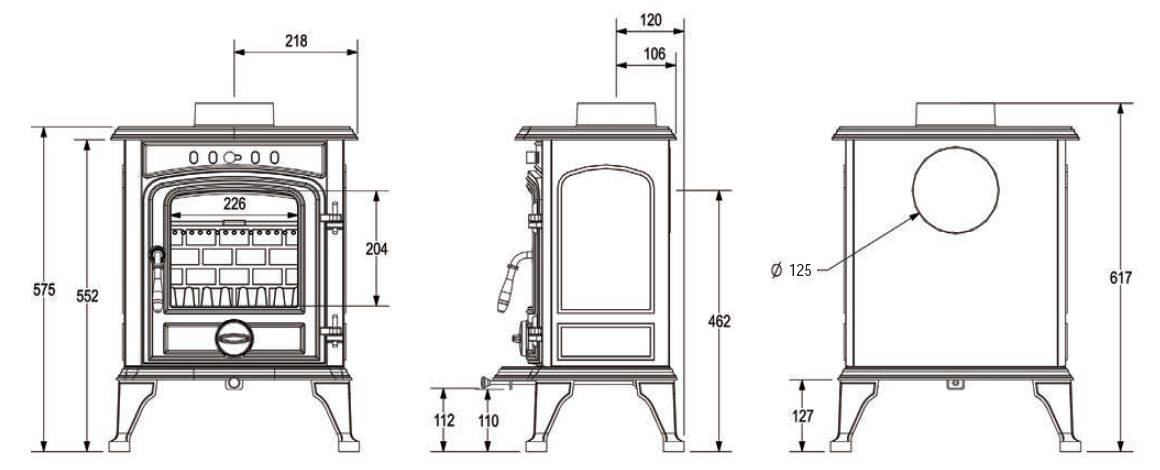 Atlantic Coral 5kw – Maydown Fireplaces and Stoves Ltd