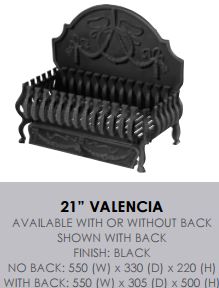 21" Valencia (with back)