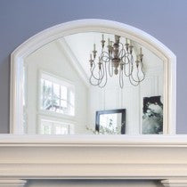 Arched Overmantle mirror