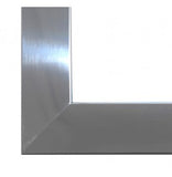 Trim for fireplace - stainless steel