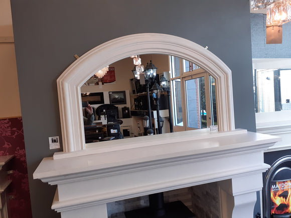 Arched Overmantle mirror large